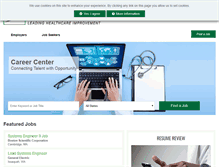 Tablet Screenshot of healthcarecareers.iienet.org